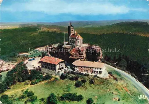 AK / Ansichtskarte Dabo Dagsburg 57 Moselle Hotel Restaurant Au Rocher Chapelle Saint Léon vue aérienne