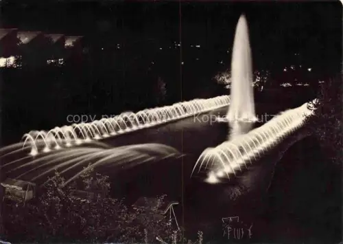 AK / Ansichtskarte BUGA Bundesgartenschau Stuttgart Naechtlicher Zauber Wasserspiele 