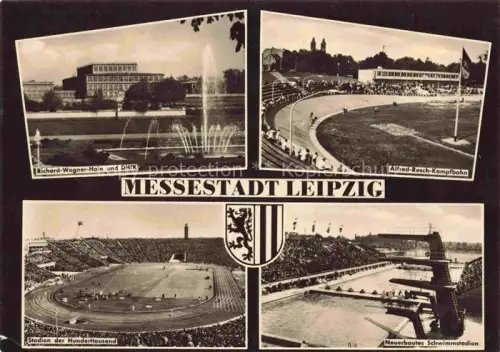 AK / Ansichtskarte Stadion Stadium Estadio-- Messestadt Leipzig 