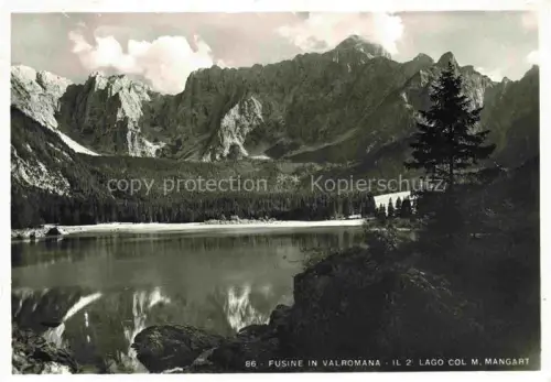 AK / Ansichtskarte Fusine Laghi di  Fusine Weissenfelser Seen Tarvisio Udine IT Varomana Lago col. M. Mangart