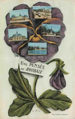 AK / Ansichtskarte ROUBAIX LILLE 59 Nord Une Pensee 
