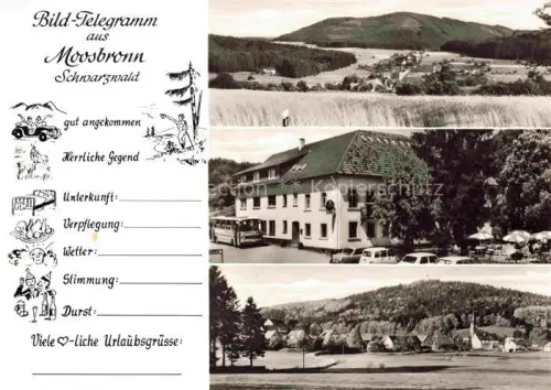 AK / Ansichtskarte Moosbrunn Schoenbrunn Panorama Gasthaus Zum Strauss