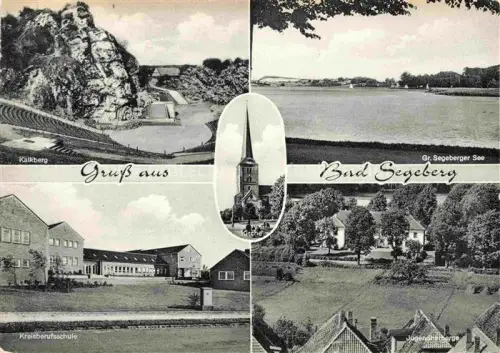 AK / Ansichtskarte Bad Segeberg Kalkberg Gr Segeberger See Kreisberufsschule Jugendherberge