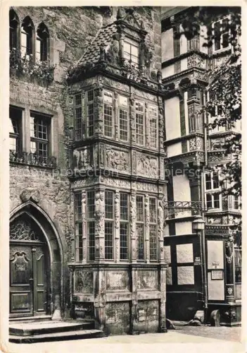 AK / Ansichtskarte HILDESHEIM  CITY Templerhaus Renaissance Erker