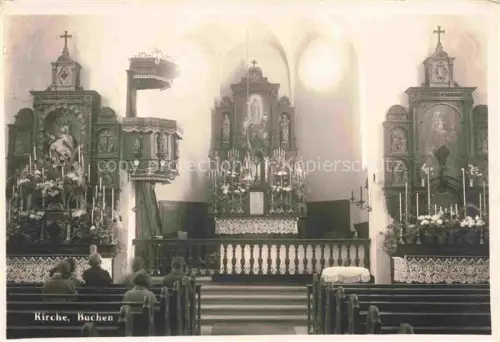 AK / Ansichtskarte Buchen Staad Kirche Inneres