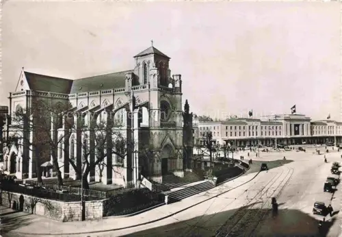 AK / Ansichtskarte GENEVE Genf GE Notre Dame et Gare de Cornavin