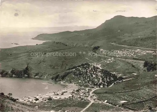 AK / Ansichtskarte La Cote Vermeille Argeles-sur-Mer 66 Entre Banyuls et Cerbere Vue aerienne