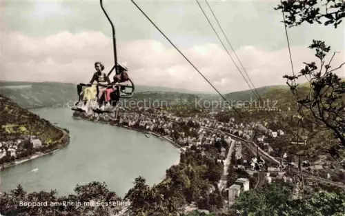 AK / Ansichtskarte Sessellift Chairlift Telesiege Boppard am Rhein 