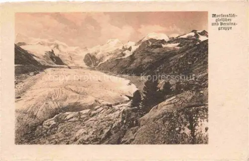 AK / Ansichtskarte Gletscher Ferner Glacier Glaciar Ghiacciaio-- Morteratsch Bernina Gruppe Schweiz Suisse 
