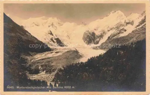 AK / Ansichtskarte Gletscher Ferner Glacier Glaciar Ghiacciaio-- Morteratsch Bernina Schweiz Suisse 