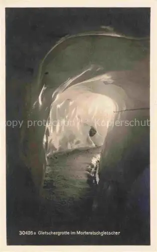AK / Ansichtskarte Gletscher Ferner Glacier Glaciar Ghiacciaio-- Morteratsch Grotte Schweiz Suisse 