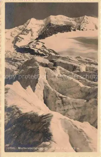 AK / Ansichtskarte Gletscher Ferner Glacier Glaciar Ghiacciaio-- Morteratsch Piz Palue Schweiz Suisse 