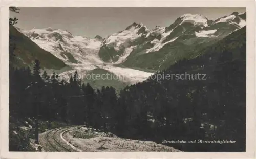 AK / Ansichtskarte Gletscher Ferner Glacier Glaciar Ghiacciaio-- Morteratsch Bernina Schweiz Suisse 