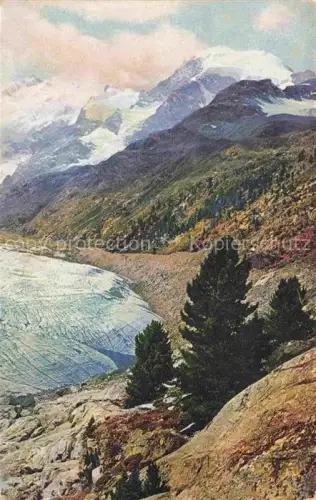 AK / Ansichtskarte Gletscher Ferner Glacier Glaciar Ghiacciaio-- Morteratsch Bernina Piz Roseg Schweiz Suisse 
