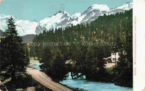 AK / Ansichtskarte Gletscher Ferner Glacier Glaciar Ghiacciaio-- Morteratsch Hotel Schweiz Suisse 
