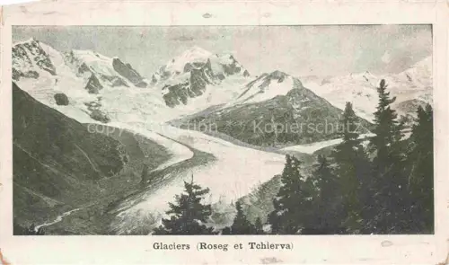 AK / Ansichtskarte Gletscher Ferner Glacier Glaciar Ghiacciaio-- Roseg Tchierva Schweiz Suisse 