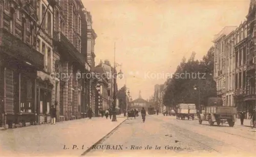 AK / Ansichtskarte ROUBAIX LILLE 59 Nord Rue de la Gare