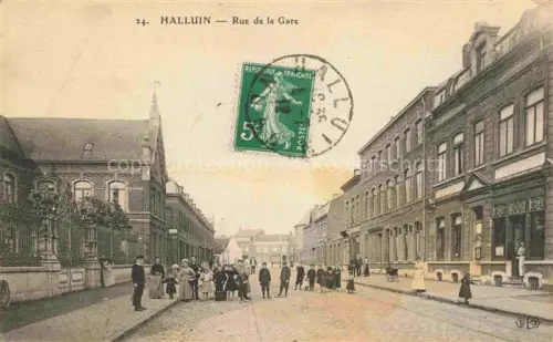 AK / Ansichtskarte Halluin LILLE 59 Nord Rue de la Gare