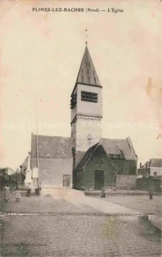AK / Ansichtskarte Flines-lez-Raches DOUAI 59 Nord L Eglise