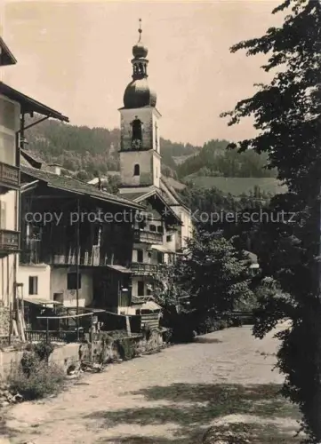 AK / Ansichtskarte RAMSAU  Berchtesgaden Bayern Dorfkirche in der Ramsau