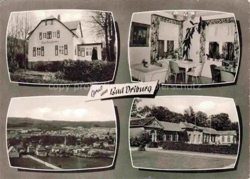 AK / Ansichtskarte BAD DRIBURG NRW Haus Bergfrieden Gaststube Panorama 