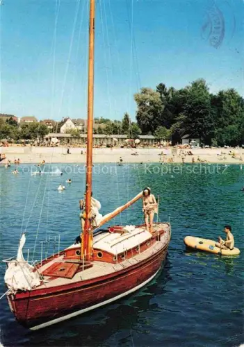 AK / Ansichtskarte Kressbronn Bodensee BW Hotel Schiff Strand Bootspartie