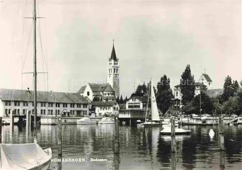AK / Ansichtskarte ROMANSHORN Bodensee TG See Parkanlagen Kirche