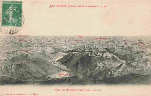 AK / Ansichtskarte Hohneck Le Gerardmer 88 Vosges Panoramakarte