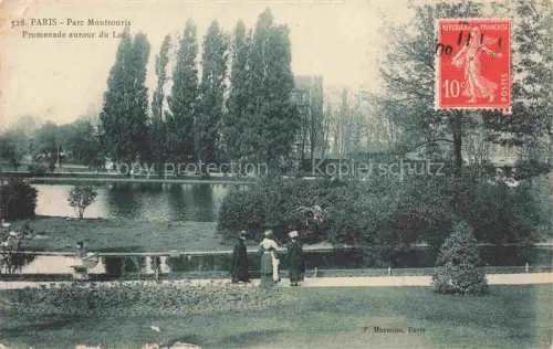 AK / Ansichtskarte PARIS 75 Parc Montsouris Promenade autour du Lac