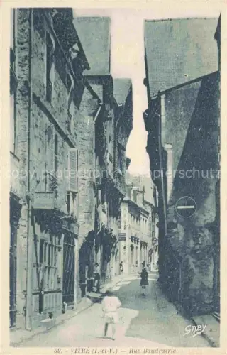 AK / Ansichtskarte Vitre  RENNES 35 Ille-et-Vilaine Rue Baudrairie