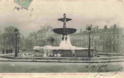 AK / Ansichtskarte NANCY 54 Meurthe-et-Moselle Place Carnot Hiver 1903 a 1904