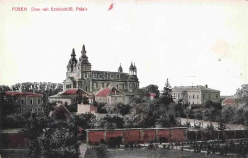 AK / Ansichtskarte Posen  POZNAN PL Dom mit Erzbischoefl Palais