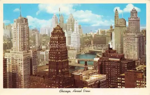 AK / Ansichtskarte CHICAGO  Illinois USA Aerial view The Kemper Building