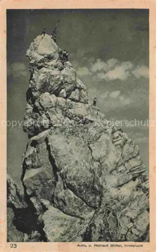 AK / Ansichtskarte Klettern Bergsteigen Mountaineering Alpinisme Alpinismo-- Innsbruck Frauhittspitze 