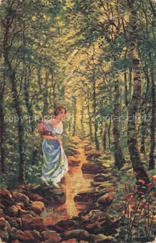 AK / Ansichtskarte HOLOUBEK Kuenstlerkarte Waldeszauber Charme des Bois 