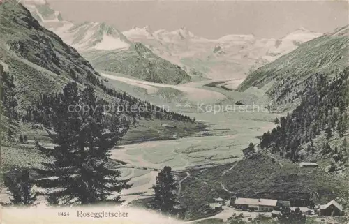 AK / Ansichtskarte Gletscher Ferner Glacier Glaciar Ghiacciaio-- Rosegg Schweiz Suisse 