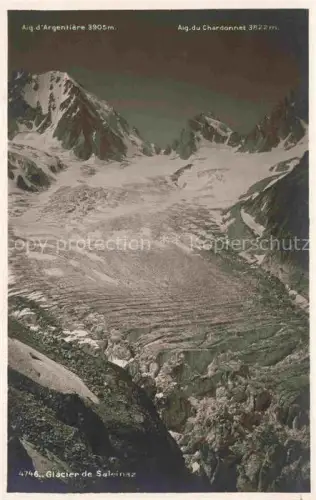 AK / Ansichtskarte Gletscher Ferner Glacier Glaciar Ghiacciaio-- Saleinaz Aig du Chardonnet Argentiere 