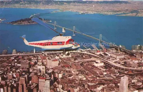 AK / Ansichtskarte Hubschrauber Helicopter San Francisco Oakland New York USA