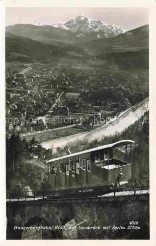AK / Ansichtskarte Bergbahn Hungerburgbahn Innsbruck Serles 