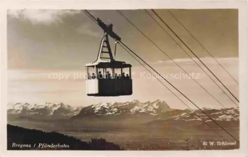 AK / Ansichtskarte SEILBAHN Cable-Car Telepherique Bregenz Pfaenderbahn Saentis 