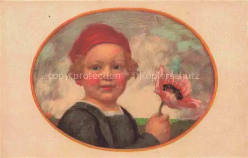 AK / Ansichtskarte ZUMBUSCH L. v. Prof. Kuenstlerkarte Bayerischer Blumentag Kid Maedchen Litho