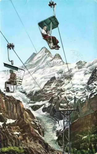AK / Ansichtskarte Sesselich Belgium Grindelwald First Bahn Schreckhoerner Oberer Gletscher 