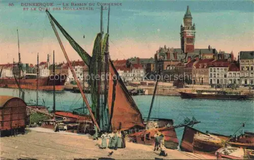 AK / Ansichtskarte DUNKERQUE Duenkirchen 59 Nord La Bassin du Commerce Quai des Hollandais