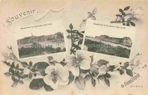 AK / Ansichtskarte DUNKERQUE Duenkirchen 59 Nord Souvenir Cote Sud Cote Nord