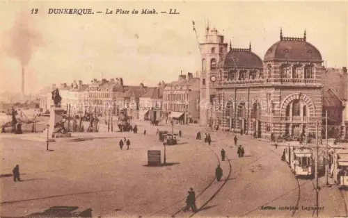 AK / Ansichtskarte DUNKERQUE Duenkirchen 59 Nord La Place du Mink Strassenbahn 