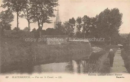 AK / Ansichtskarte Hazebrouck Dunkerque 59 Nord Vue sur le Canal 