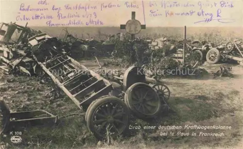 AK / Ansichtskarte Le Pave VERDUN 55 Meuse Gran deutschen Kraftwagenkolonne 