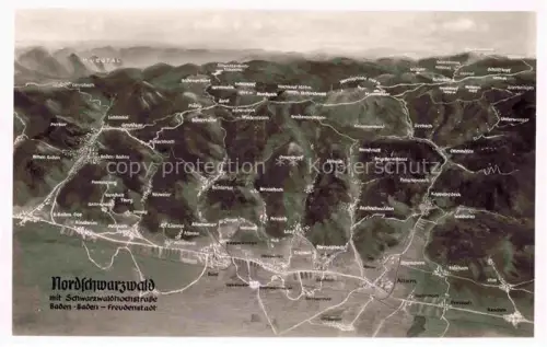 AK / Ansichtskarte BADEN-BADEN BW Panoramakarte