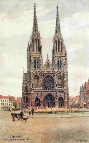 AK / Ansichtskarte OSTENDE Oostende West-Vlaanderen Belgie Eglise ss Pierre et Paul