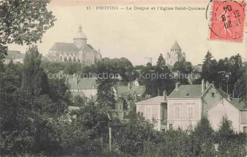 AK / Ansichtskarte PROVINS 77 Seine-et-Marne Le Donjon et l'Eglise Saint Quiriace